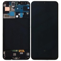 LCD DISPLAY ORIGINALE SAMSUNG A50 SM-A505 COLORE NERO BLACK